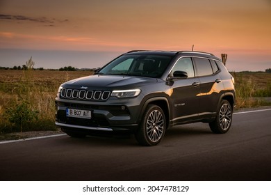 Otopeni, Romania - September 1, 2021: Jeep Compass 2021 Facelift