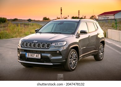 Otopeni, Romania - September 1, 2021: Jeep Compass 2021 Facelift