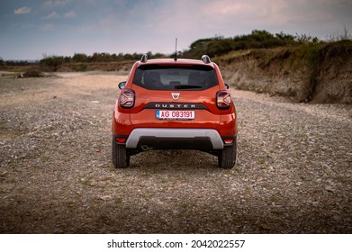 Otopeni, Romania - September 15, 2021: 2021 Dacia Duster Facelift 