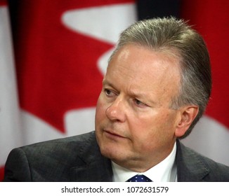 OTTAWA - APRIL 18, 2018: Stephen Poloz is Governor of the Bank of Canada.