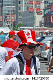 OTTAWA, CANADA - JULY 1, 2011: People On Byward Market On Canada Day In Downtown Ottawa, Ontario, Canada.