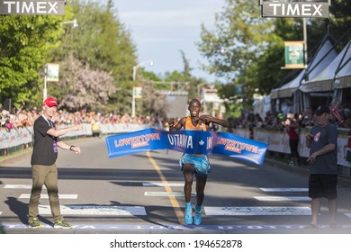 OTTAWA, CANADA Ã¢Â?Â? MAY 24, 2014: Wilson Kiprop Wins The 10K Race In The Tamarack Ottawa Race Weekend In A Time Of 28:00.7. Kenyans Won The Top Five Places.