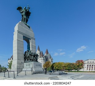 Ottawa, Canada, October 02, 2014 - National War Memoria And The Tomb Of The Unknown Soldier