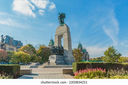 Ottawa, Canada, October 02, 2014 - National War Memoria And The Tomb Of The Unknown Soldier