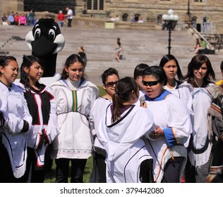 OTTAWA, CANADA - SEPT. 10, 2009: Inuit Celebration Of Life On Parliament Hill On World Suicide Prevention Day Highlights The Need For Action To Address The High Suicide Rate Among Inuit Youth. 
