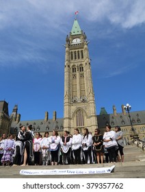 OTTAWA, CANADA - SEPT. 10, 2015: Inuit Celebration Of Life On Parliament Hill On World Suicide Prevention Day Highlights The Need For Action To Address The High Suicide Rate Among Inuit Youth.
