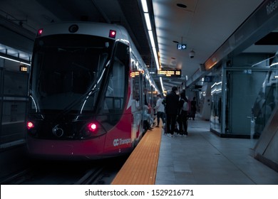 Ottawa, Canada, September 14 2019 - Ottawa Confederation Line LRT Opening Day