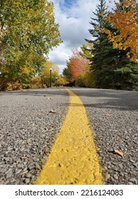 Ottawa City Bike Path In Autumn 