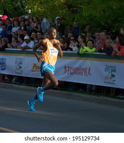 OTTAWA - MAY 24: Kenyan Runner Wilson Kiprop Wins Ottawa Men's 10K Race, On May 24, 2014 In Ottawa.