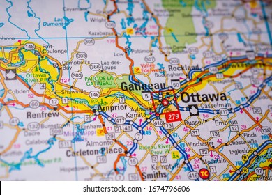 Ottawa On Canada Travel Map