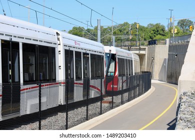 Ottawa Ontario Canada August 26/2019 Ottawa LRT Light Rail Transit. Ready To Roll, Oc Transpo, Transportation