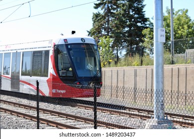 Ottawa Ontario Canada August 26/2019 Ottawa LRT Light Rail Transit. Ready To Roll, Oc Transpo, Transportation