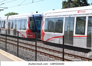 Ottawa Ontario Canada August 26/2019 Ottawa LRT Light Rail Transit. Ready To Roll, Oc Transpo, Transportation