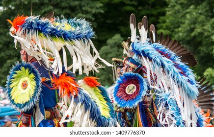 Ottawa, Ontario, Canada- June 22, 2018, Summer Solstice Pow Wow Indigenous Festival Of First Nations People 