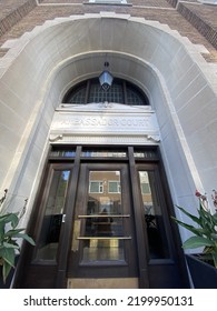 Ottawa Ontario Canada September 5 2022. Ambassador Court Apartment Building Entrance In Bank Street. 