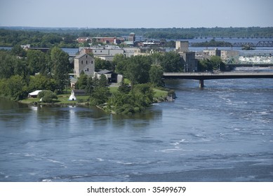 The Ottawa River Bridges And Victoria Island
