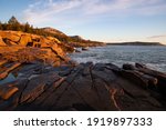 Otter Cliffs Acadia National Park Winter