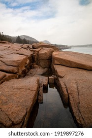 Otter Cliffs Acadia National Park Winter