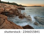 Otter Rocks and Cliffs, Acadia National Park, Bar Harbor, Maine, USA