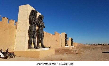 Ouarzazate/Morocco- 11 Jan 2019: Atlas Film Studios set where many movies/TV where filmed, e.g. GOT, Jewel of the Nile, Aladdin, The Mummy, Gladiator