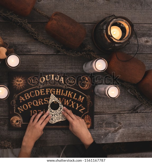 ouija boards and seance table