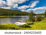 Oulanka river at the Oulanka National Park in Kuusamo. Finland. Finnish nature