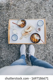 Our Breakfast Table On The Roadtrip Around Austria