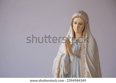 Our Lady of Fatima catholic Vintage religious statue