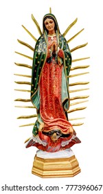 Our Lady of Guadalupe statue isolated