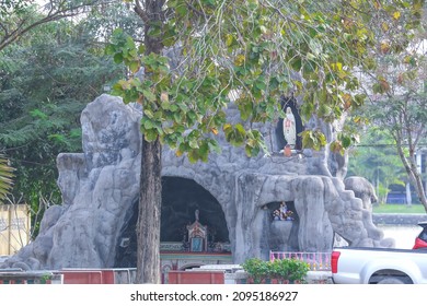 Our Lady Of Lourdes Grotto Catholic Religious Statue