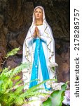 Our lady of Lourdes Virgin Mary catholic religious statue