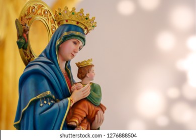 Our lady of perpetual help catholic statue
