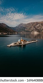 Our Lady Of The Rocks, Montenegro - Aerial View