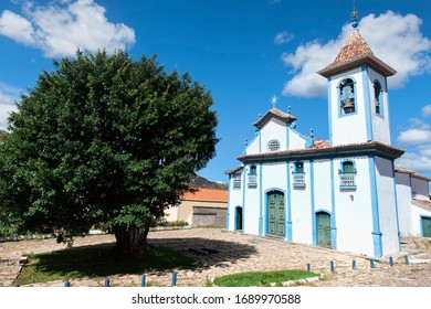 Our Lady Of The Rosary Or Nossa Senhora Do Rosario Church, Colonial City Of Diamantina, Minas Gerais, Brazil