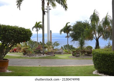 Our Lady's Garden, Negros Oriental  Philippines - February 28, 2022: One of the best place to relax and enjoy the view in the City.