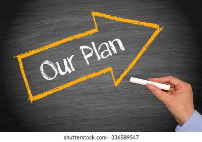 Our Plan - arrow with text