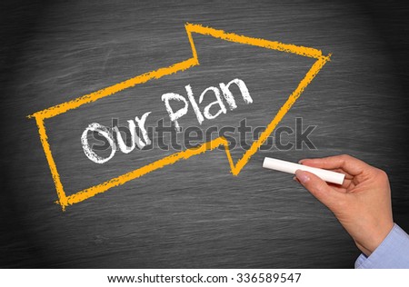 Our Plan - arrow with text