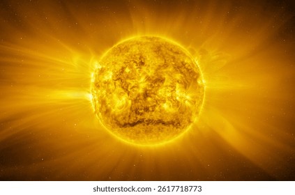 Our star with magnetic storms. Plasma flash on the surface of a our star "Elements of this image furnished by ESA"