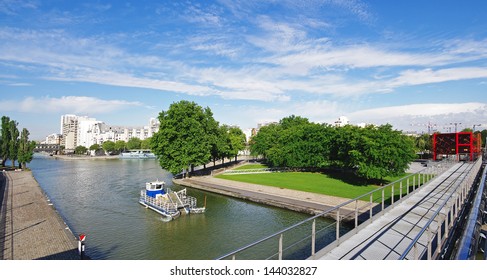 The Ourcq Canal In Paris