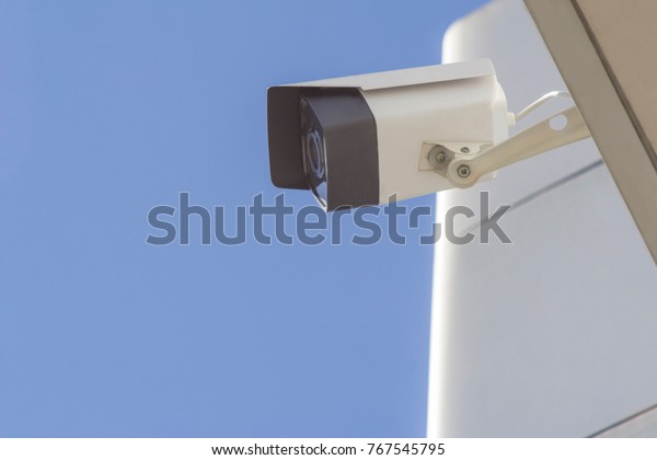 Out Door Cctv Camera Security Installed Stock Photo Edit