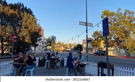 Out Door Dine In During Covid 19 At Echo Park Los Angels California 09-09-2020