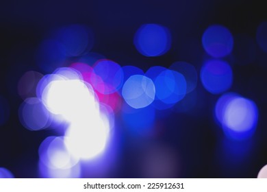 Out Of Focus Blurry Street Car Lights ,bokeh