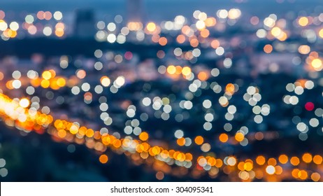 Out Of Focus City Lights