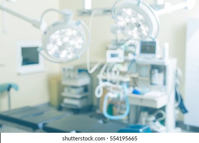 Out of focus surgery room