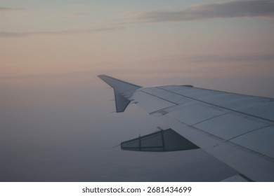 Out of a plane window