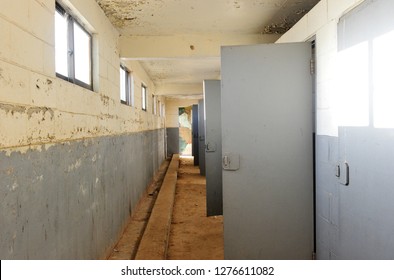Out of use an old public toilet - Shutterstock ID 1276611082