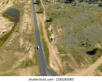 Outback Australia Sapphire Mine Diggings Landscape