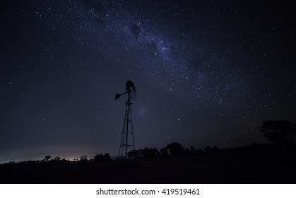 Outback Australia Under The Night Sky