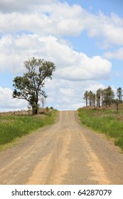 Outback Country Road Australia Background Image