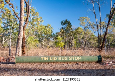 Outback School Bus Stop, Katherine, Northern Territory Australia